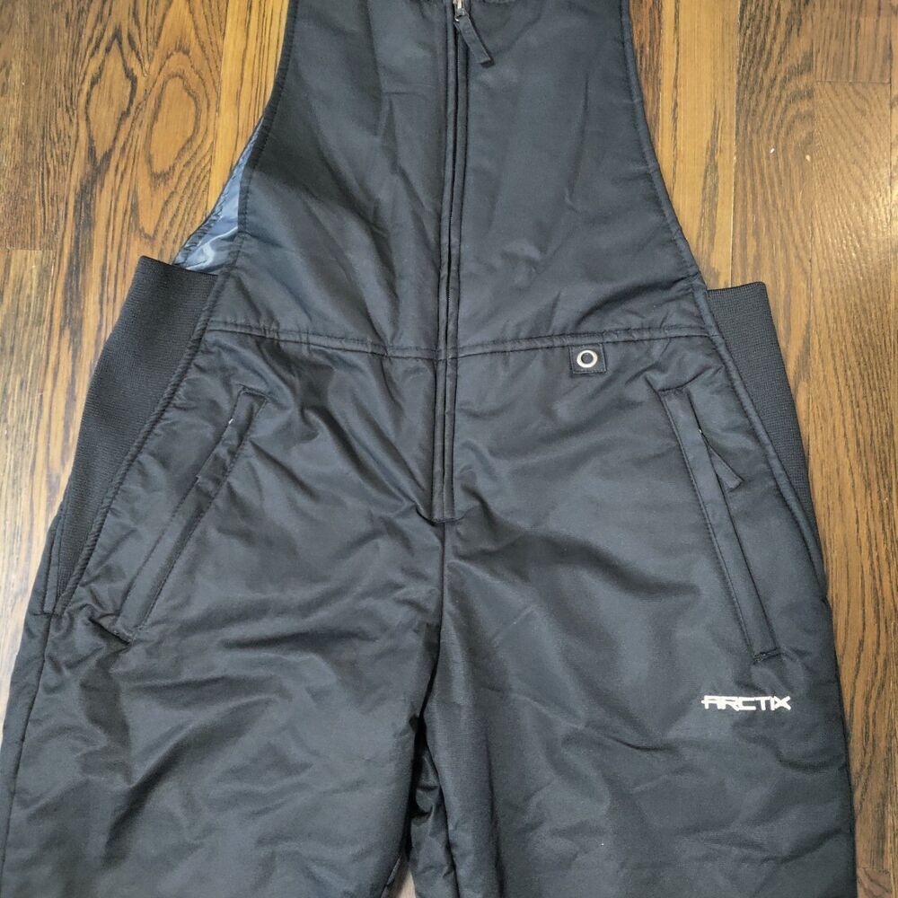 Arctix Womens Large Black Insulated Winter Bib Overalls Skiing Sledding Snow EUC